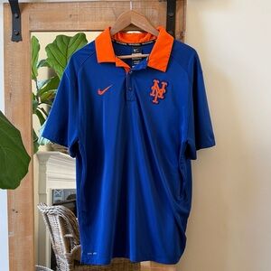 Nike BSBL  NY Mets Performance Polo Shirt Size XL